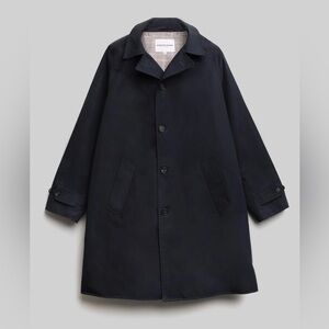 American Trench Men’s Trench Coat in Navy, 100% cotton Ventile